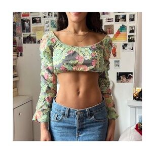 GIMAGUAS Vito Crop Top in Retro Green